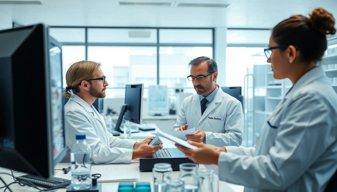 Analizzare i dati del processo FDA in un laboratorio moderno.