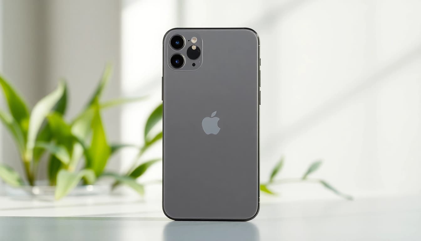 Usa el iPhone 16 Plus mostrando su diseño elegante y moderno en un ambiente sofisticado.