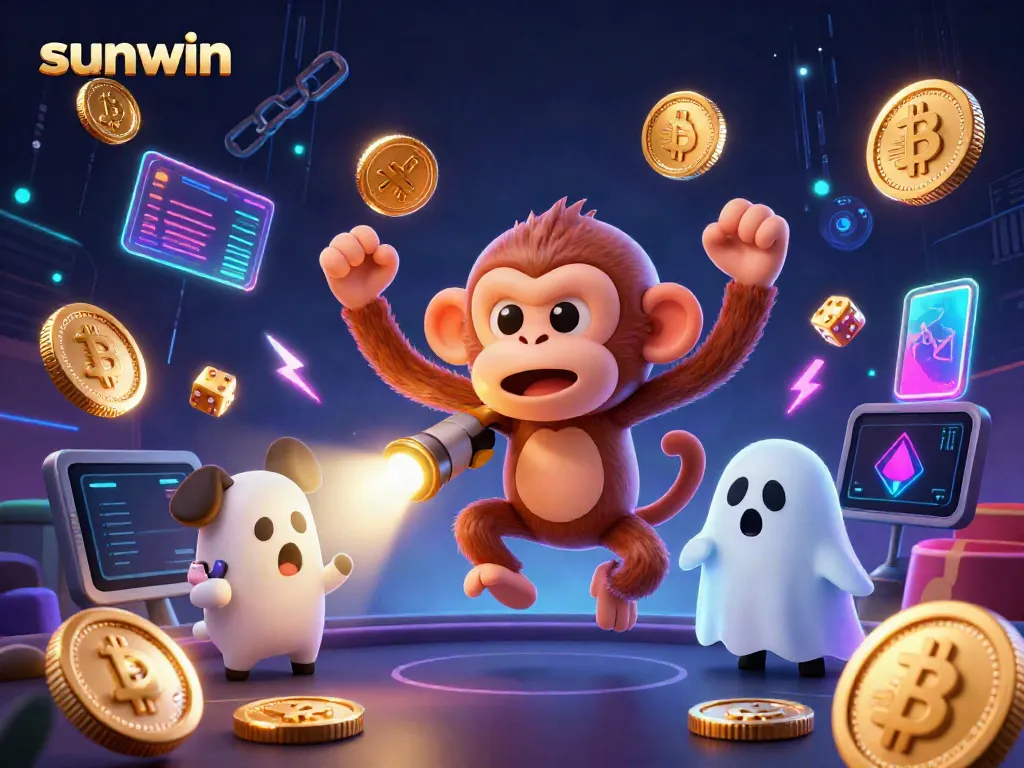 Engage with sunwin's lively haunted casino featuring a poltergeist monkey and ghost-hunter puppy.