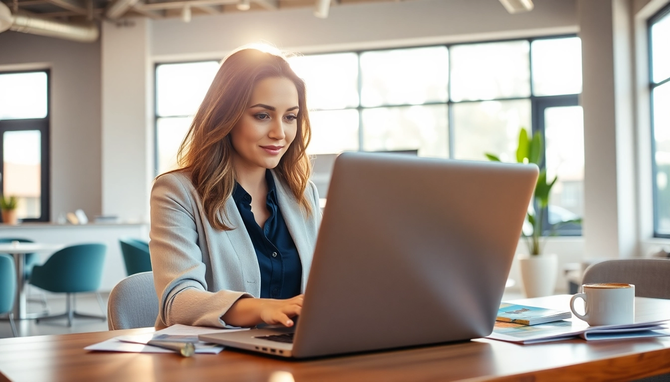 Apply for the eta uk application form while working in a modern office.