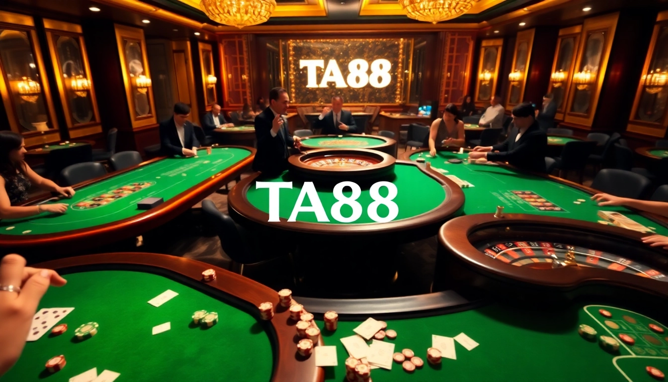 Experience the thrill of winning with ta88 at the luxurious online casino tables.