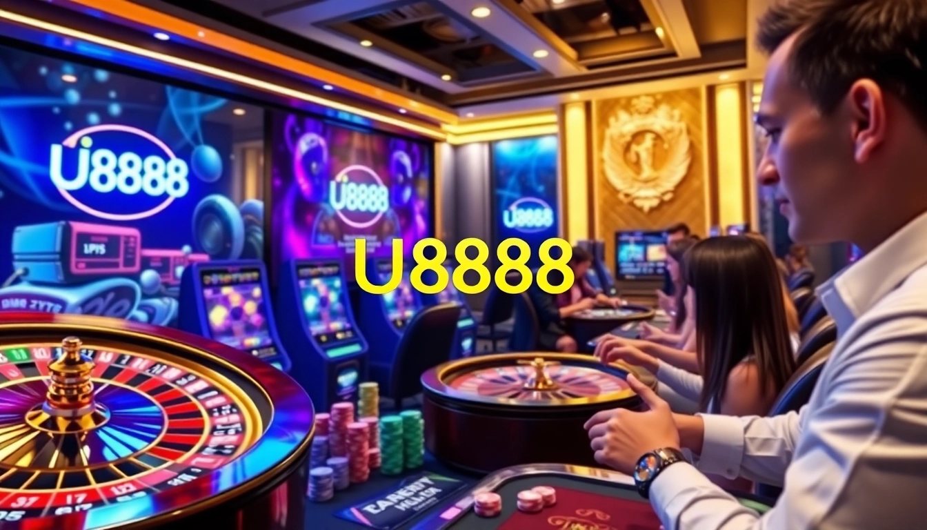 Experience the thrilling games at U8888 with vibrant slots, roulette, and high-stakes action.