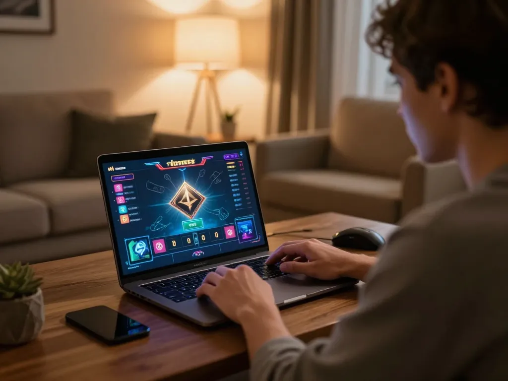 Sapporo-dogscafe inspired home gaming scene featuring strategic online gambling setup.