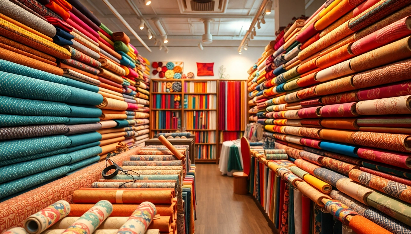 Bekijk stoffen winkel online met een brede selectie van kleurrijke stoffen en accessoires.