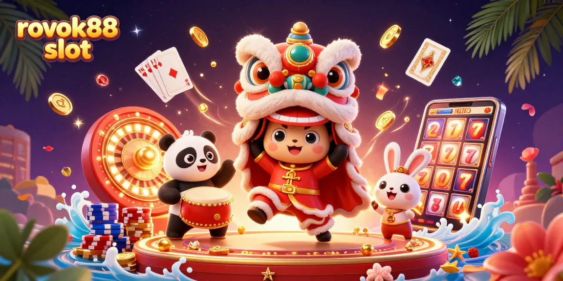 Experience the excitement of rokok88 slot with lively characters and dynamic casino elements.