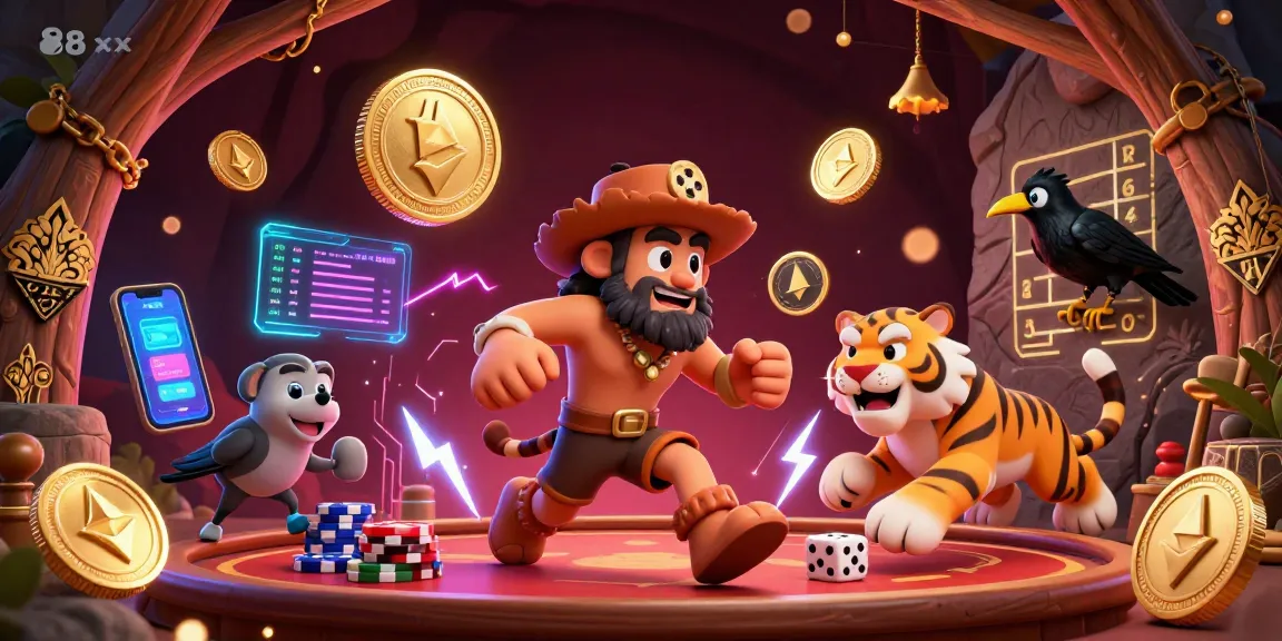 Experience thrilling gaming and action at 88 xx casino with prehistoric elements and digital currency.