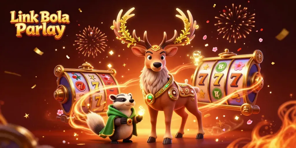 Experience thrilling excitement with Link Bola Parlay on captivating slot reels featuring vibrant characters.