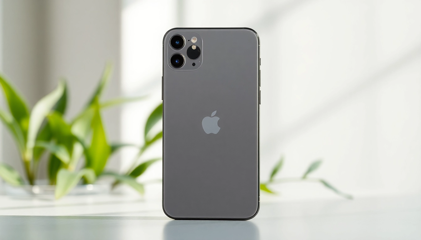 Usa el iPhone 16 Plus mostrando su diseño elegante y moderno en un ambiente sofisticado.