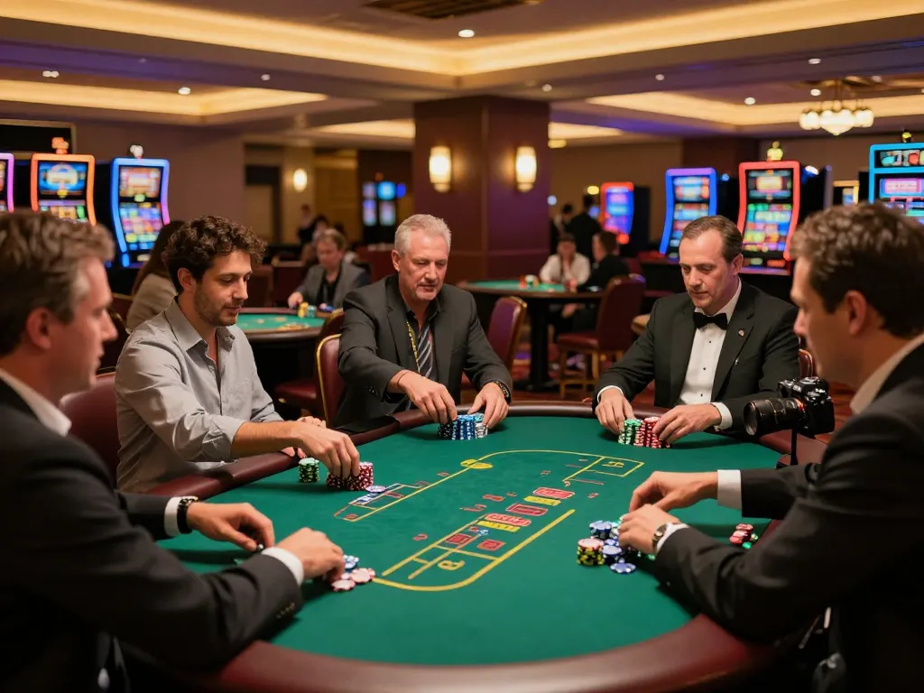 Engaged players at nhà cái Net88 betting on poker, capturing the energy of modern casino gaming.