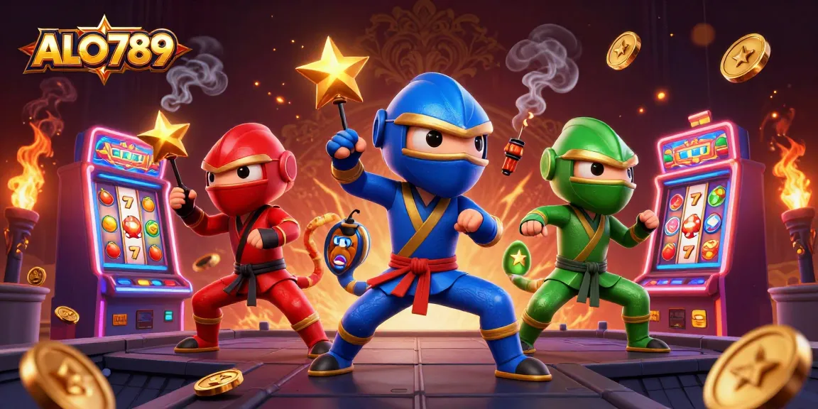 Experience thrilling slots action at ALO789 with dynamic chameleons and vibrant casino elements.