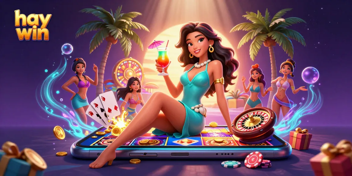 Experience winning with hay win at the vibrant casino, showcasing slot games and rewards.