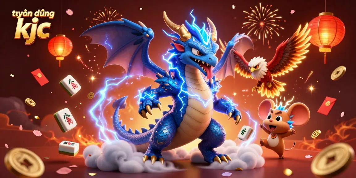 Experience dynamic job opportunities with tuyển dụng kjc at our vibrant casino-themed illustration.