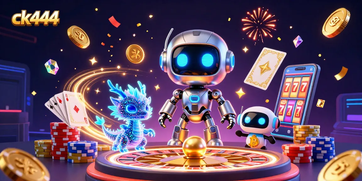 Experience thrilling gameplay at ck444 with a vibrant 3D casino scene full of excitement and dynamic elements.