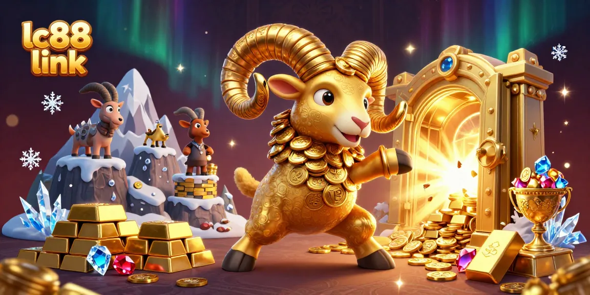 Witness the magic of lc88 link as the golden ram charges through a treasure-filled vault.
