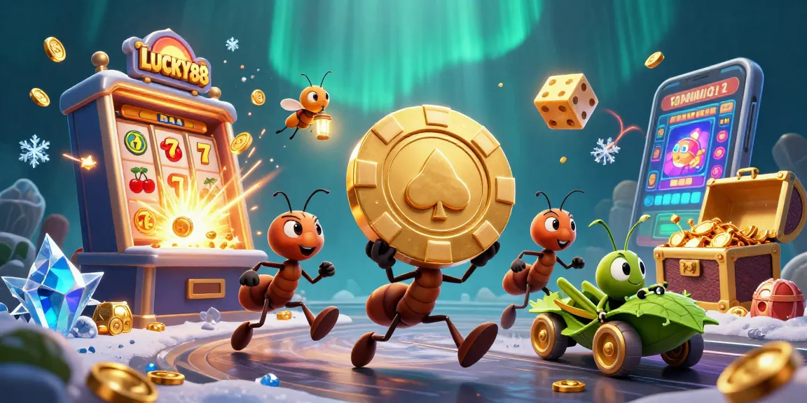 Experience the excitement of LUCKY88 with an animated heist scene featuring playful characters amid casino jackpot chaos.