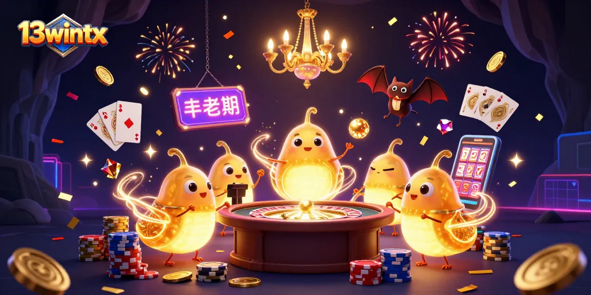 Experience thrilling gameplay with 13wintx in a vibrant cave casino scene packed with activity and excitement.