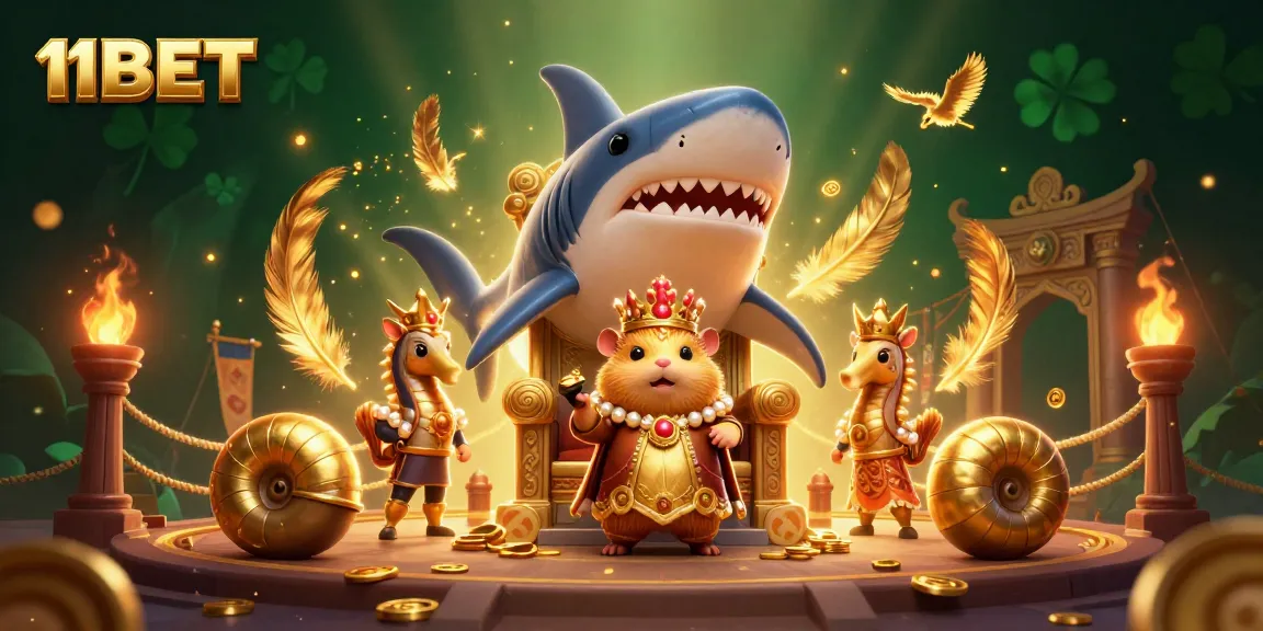 Engage in thrilling gameplay at 11BET, where a fierce hamster king rules a dynamic casino realm.
