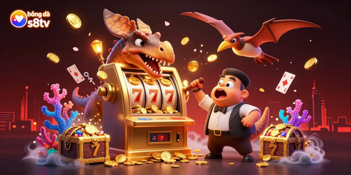 bóng đá trực tuyến s8tv gamblers enjoy a slot machine jackpot with dynamic action and lively characters.