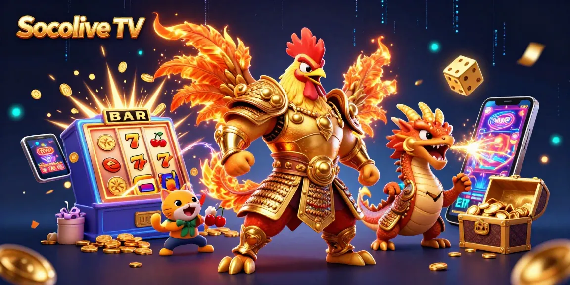 Experience thrilling gameplay at Socolive TV with a captivating casino scene full of excitement.