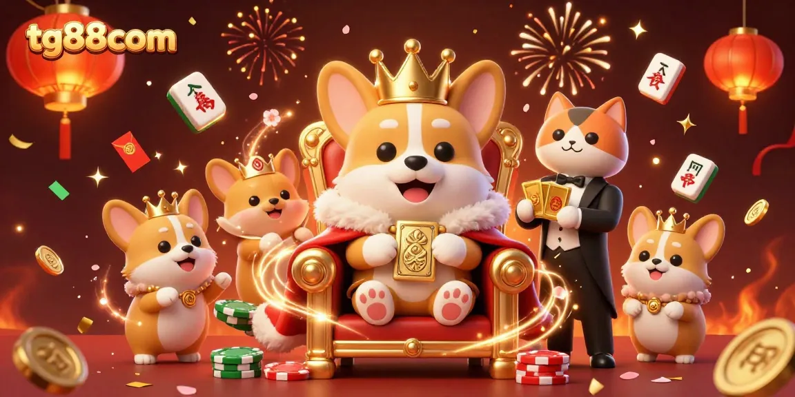 Experience the vibrant casino world with tg88com, featuring playful characters and dynamic game elements.